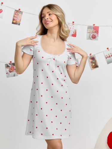 Изображение товара «Женская сорочка из кашкорсе «Верса-1 [белый]» арт 87353» из магазина «Ивановский-Текстиль.РФ»