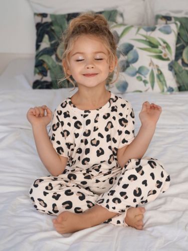 Изображение товара «Пижама для девочки (футболка+брюки) из интерлока «Маркиза» арт 86757» из магазина «Ивановский-Текстиль.РФ»