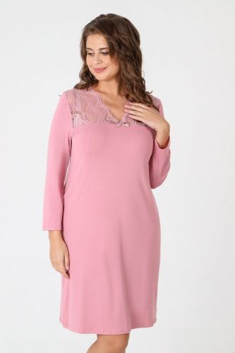 Изображение товара «Женская сорочка из вискозы «Миндаль-1 [сухая роза]» арт 77010» из магазина «Ивановский-Текстиль.РФ»