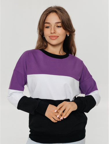 Изображение товара «Женская кофта из футера «Рената [сиреневый]» арт 57223» из магазина «Ивановский-Текстиль.РФ»