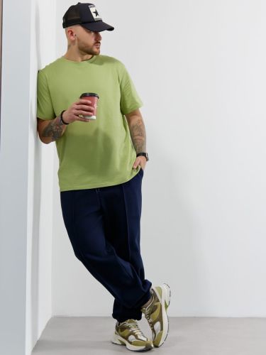 Изображение товара «Мужские брюки из интерлока-пике «Интер-3 [индиго]» арт 89471» из магазина «Ивановский-Текстиль.РФ»