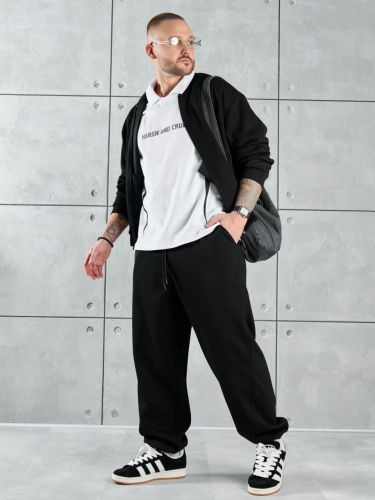 Изображение товара «Мужской костюм (бомбер+брюки) из лининга «Лининг-3 [черный]» арт 88076» из магазина «Ивановский-Текстиль.РФ»