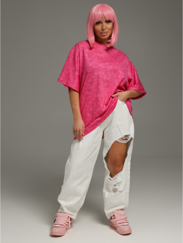 Изображение товара «Женская футболка из кулирки «Ирбис [розовый варенка]» арт 82571» из магазина «Ивановский-Текстиль.РФ»