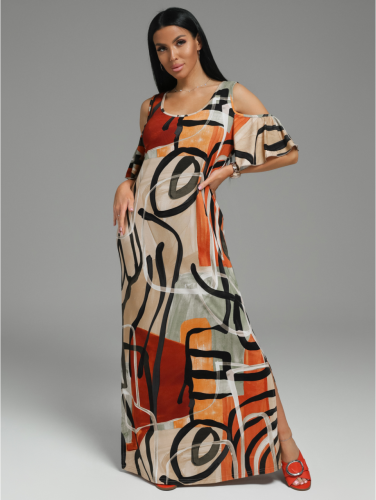 Изображение товара «Женское платье из вискозы «Ялта [орнамент]» арт 83480» из магазина «Ивановский-Текстиль.РФ»