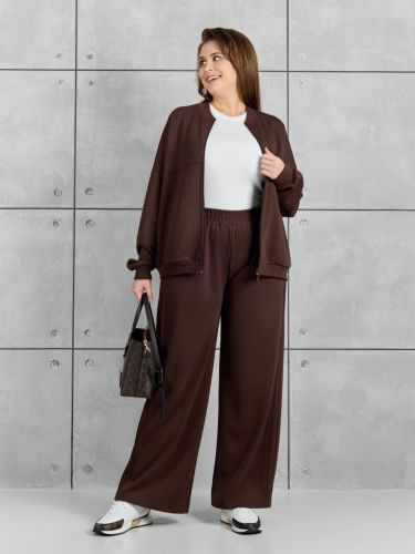 Изображение товара «Женские брюки из лининга «Авенсис-2 [коричневый]» арт 87696» из магазина «Ивановский-Текстиль.РФ»