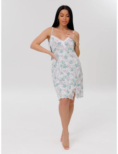 Изображение товара «Женская сорочка из вискозы «Сор-13 (Вис) (зеленый)» арт 87920» из магазина «Ивановский-Текстиль.РФ»