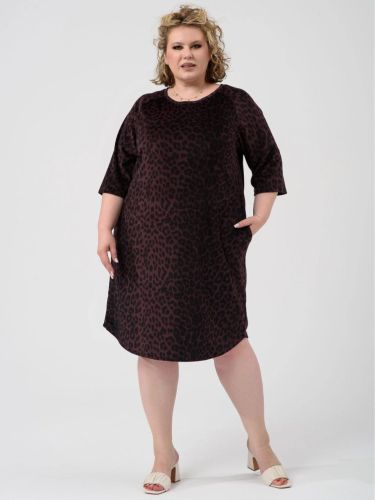 Изображение товара «Женская туника из велюра «Сафари 2427-В (бордо)» арт 87777» из магазина «Ивановский-Текстиль.РФ»