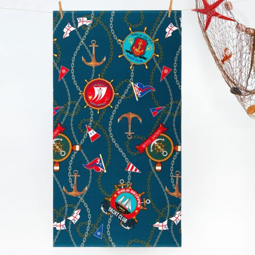 Изображение товара «Полотенце из вафельного полотна «Яхт-клуб» арт 81954» из магазина «Ивановский-Текстиль.РФ»