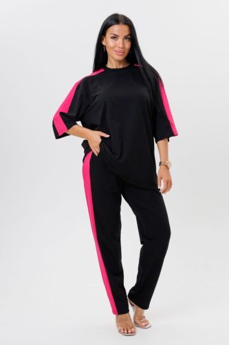 Изображение товара «Женский костюм (футболка+брюки) из кулирки с лайкрой «2123» арт 82795» из магазина «Ивановский-Текстиль.РФ»