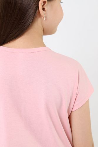 Изображение товара «Пижама для девочки (блузка+шорты) из кулирки «Сабрина-1 [розовый]» арт 83321» из магазина «Ивановский-Текстиль.РФ»