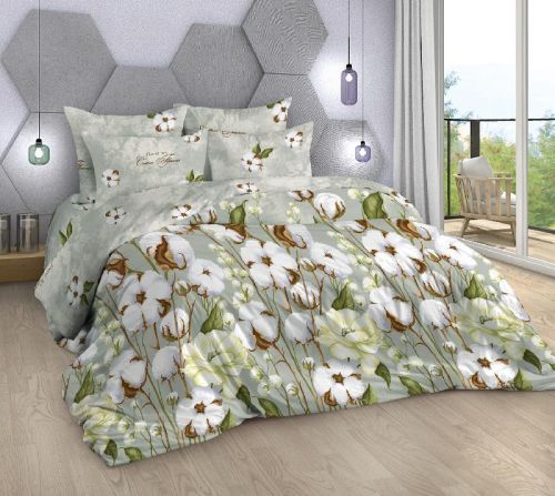 Изображение товара «Постельное бельё из поплина «Нега» арт 87848» из магазина «Ивановский-Текстиль.РФ»