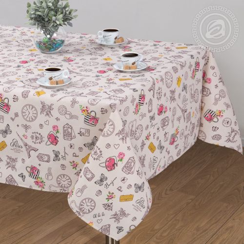 Изображение товара «Скатерть из рогожки «Мадам» арт 81723» из магазина «Ивановский-Текстиль.РФ»