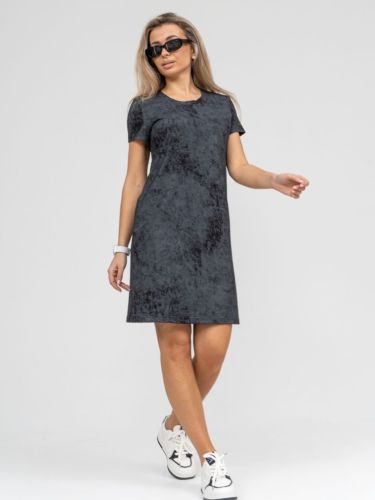 Изображение товара «Женское платье из кулирки «П-041 (черный)» арт 80503» из магазина «Ивановский-Текстиль.РФ»