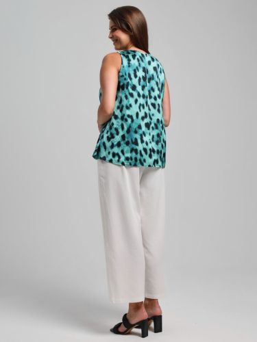 Изображение товара «Женская блузка из искусственного шелка «(топ) найт-3 [зеленый]» арт 85000» из магазина «Ивановский-Текстиль.РФ»