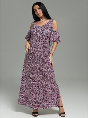 Изображение товара «Женское платье из кулирки «Новелла [фуксия]» арт 84855» из магазина «Ивановский-Текстиль.РФ»