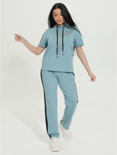 Изображение товара «Женский костюм (кофта+брюки) из футера с лайкрой «Фантастика [маренго]» арт 72156» из магазина «Ивановский-Текстиль.РФ»