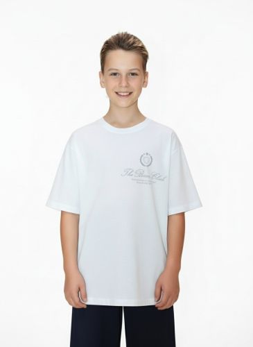 Изображение товара «Футболка для мальчика из кулирки «Успех-8 [белый]» арт 85540» из магазина «Ивановский-Текстиль.РФ»