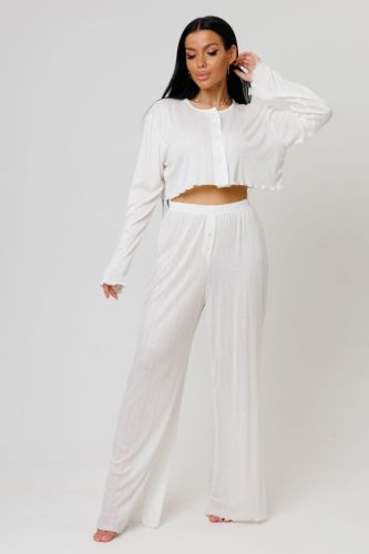 Изображение товара «Женская пижама (топ+брюки) из компьютерки «2244» арт 87711» из магазина «Ивановский-Текстиль.РФ»