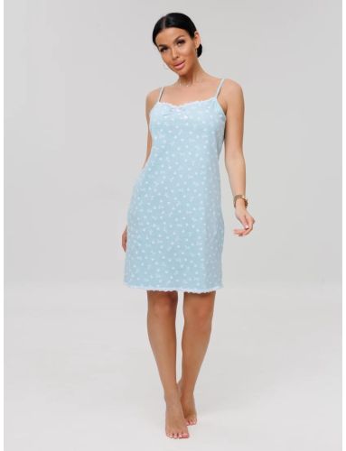 Изображение товара «Женская сорочка из кулирки «Сор- 96 (К) (голубой)» арт 87006» из магазина «Ивановский-Текстиль.РФ»