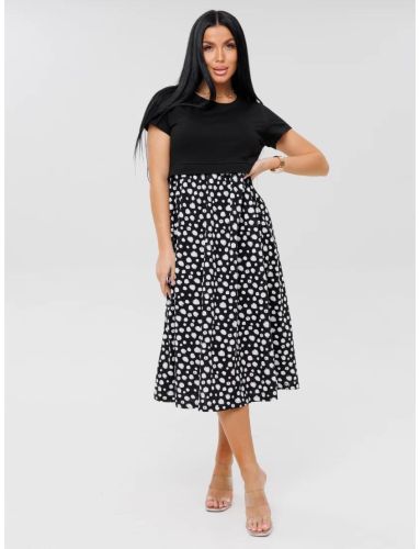 Изображение товара «Женское платье из вискозы и штапеля «Пл-88 (шт/вис) (черный)» арт 86729» из магазина «Ивановский-Текстиль.РФ»