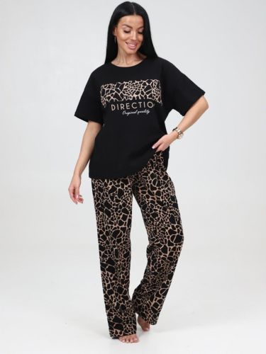 Изображение товара «Женский костюм (футболка+брюки) из кулирки «3499кф-102» арт 79891» из магазина «Ивановский-Текстиль.РФ»