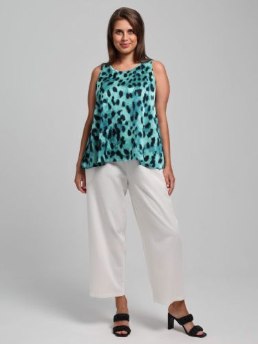 Изображение товара «Женская блузка из искусственного шелка «(топ) найт-3 [зеленый]» арт 85000» из магазина «Ивановский-Текстиль.РФ»