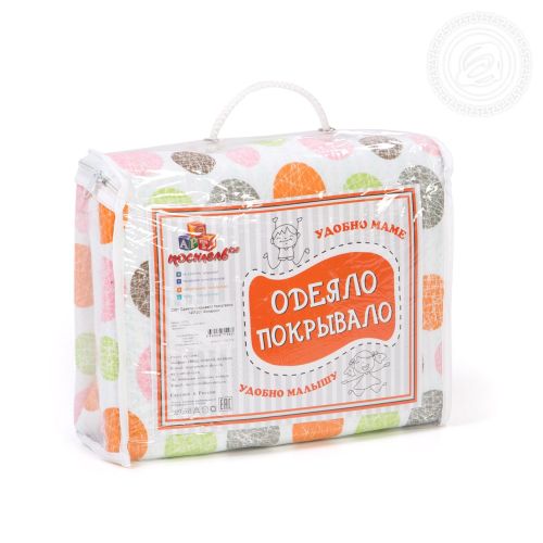Изображение товара «Одеяло-покрывало для ребенка из трикотажа «Фонарики» арт 83059» из магазина «Ивановский-Текстиль.РФ»