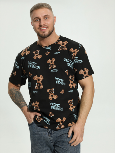 Изображение товара «Мужская футболка из кулирки «Мираж [голубой]» арт 71110» из магазина «Ивановский-Текстиль.РФ»