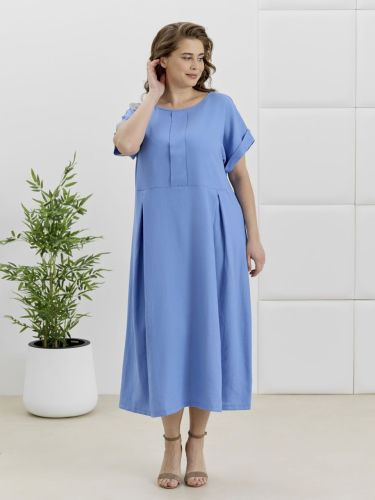 Изображение товара «Женское платье из плательной ткани «Скарлет [голубой]» арт 89270» из магазина «Ивановский-Текстиль.РФ»