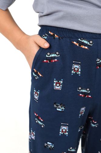 Изображение товара «Костюм для мальчика (футболка+брюки) из кулирки «Тревел-1 [серый]» арт 81007» из магазина «Ивановский-Текстиль.РФ»