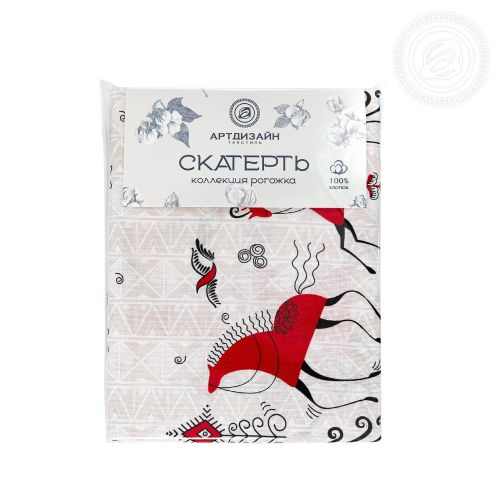 Изображение товара «Скатерть из рогожки «Былины» арт 81696» из магазина «Ивановский-Текстиль.РФ»