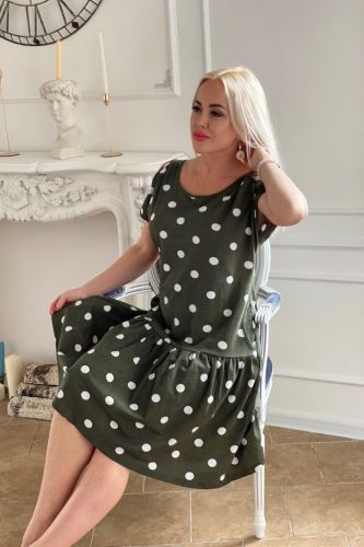 Изображение товара «Посл размер Женское платье из кулирки «7268» арт 70634» из магазина «Ивановский-Текстиль.РФ»