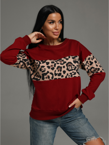 Изображение товара «Женский свитшот из футера с лайкрой пенье «Келли [бордо]» арт 80694» из магазина «Ивановский-Текстиль.РФ»