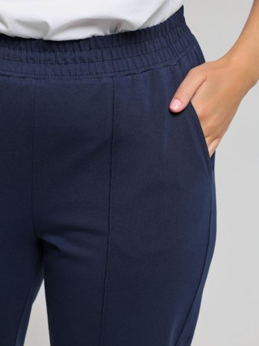 Изображение товара «Женские брюки из кулирки с лайкрой «Стремление-1 [темно-синий]» арт 84996» из магазина «Ивановский-Текстиль.РФ»