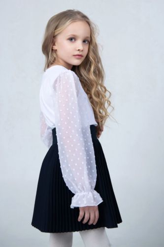 Изображение товара «Блузка для девочки из кулирки с лайкрой «София» арт 73492» из магазина «Ивановский-Текстиль.РФ»