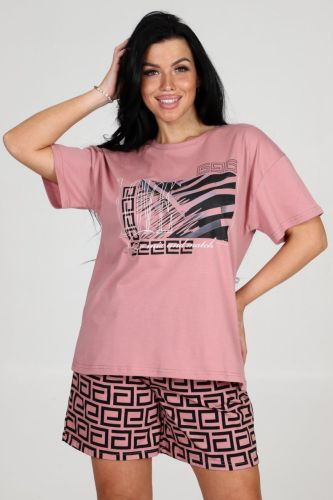 Изображение товара «Женский костюм (футболка+шорты) из кулирки «2254кш-103» арт 79996» из магазина «Ивановский-Текстиль.РФ»