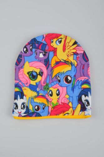 Изображение товара «Шапка для девочки из рибаны «Пони радуга» арт 73703» из магазина «Ивановский-Текстиль.РФ»