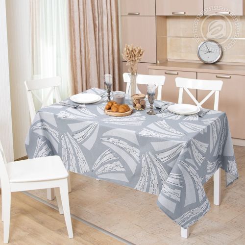 Изображение товара «Скатерть из рогожки «Жемчуг» арт 81705» из магазина «Ивановский-Текстиль.РФ»