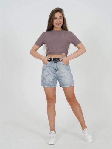 Изображение товара «Кроп-топ из лапши «Афина [кофе]» арт 87718» из магазина «Ивановский-Текстиль.РФ»