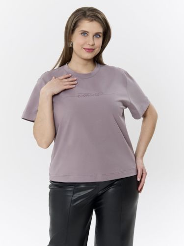 Изображение товара «Женская футболка из кулирки с лайкрой «Дельта [какао]» арт 88889» из магазина «Ивановский-Текстиль.РФ»