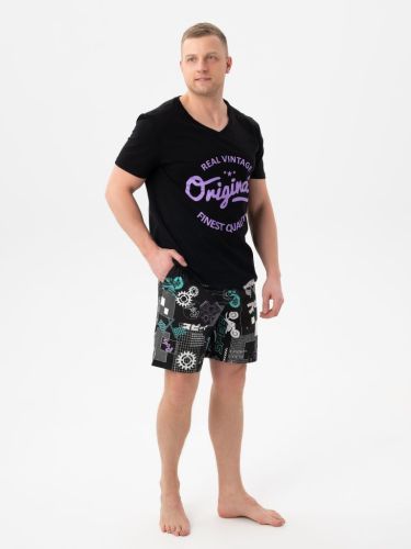 Изображение товара «Мужская пижама «У121хр3375п [синий]» арт 74991» из магазина «Ивановский-Текстиль.РФ»