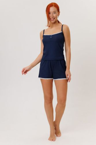 Изображение товара «Женский костюм (майка+шорты) из трикотажной лапши «2267/2» арт 88145» из магазина «Ивановский-Текстиль.РФ»