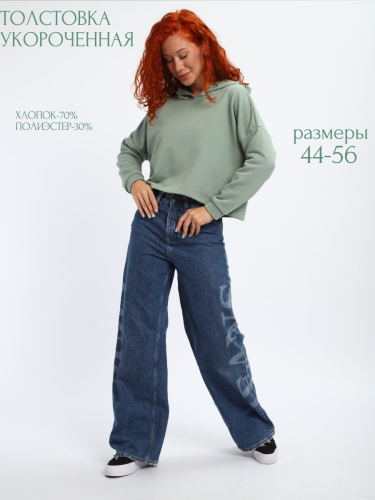 Изображение товара «Женская толстовка из футера «85559 [оливковый]» арт 92614» из магазина «Ивановский-Текстиль.РФ»
