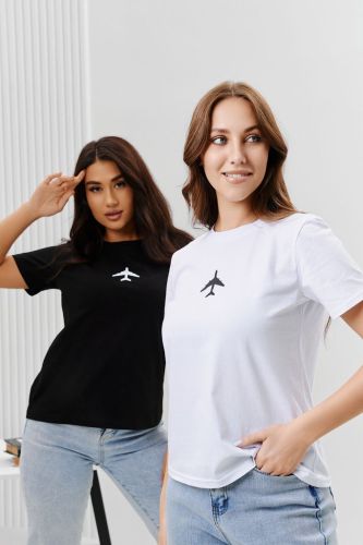 Изображение товара «Женская футболка из кулирки «67079» арт 65766» из магазина «Ивановский-Текстиль.РФ»