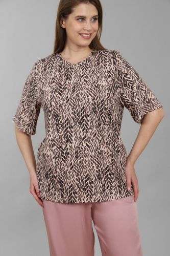 Изображение товара «Женская футболка из вискозы «Дыхание лета-3 [бежевый]» арт 84232» из магазина «Ивановский-Текстиль.РФ»