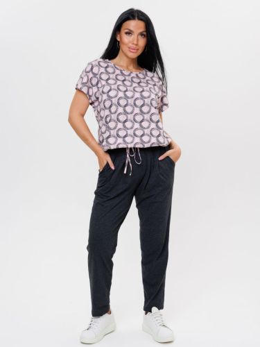 «Женский костюм (футболка+брюки) из кулирки «2034» арт 77333» из магазина «Ивановский-Текстиль.РФ» Изображение товара «Женский костюм (футболка+брюки) из кулирки «2034» арт 77333» из магазина «Ивановский-Текстиль.РФ»