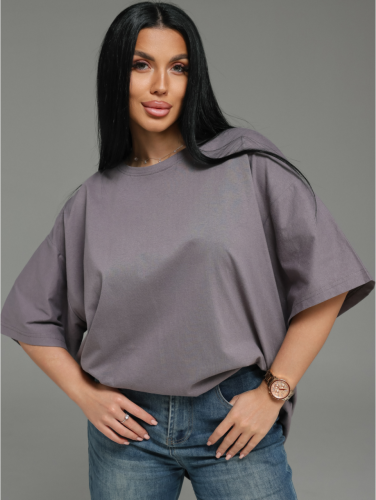 Изображение товара «Женская футболка из кулирки «Анита-2 [светлый графит]» арт 87274» из магазина «Ивановский-Текстиль.РФ»