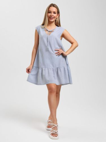 Изображение товара «Женское платье из плательной ткани «Валерия-2 [голубой]» арт 85042» из магазина «Ивановский-Текстиль.РФ»