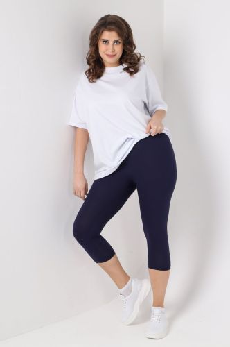 Изображение товара «Женские бриджи из вискозы «Бриджит [темно-синий]» арт 72774» из магазина «Ивановский-Текстиль.РФ»