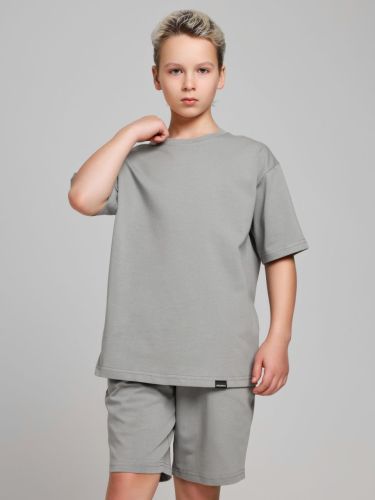 Изображение товара «Костюм для мальчика (футболка+шорты) из кулирки «Азарт-2 [серый]» арт 84989» из магазина «Ивановский-Текстиль.РФ»